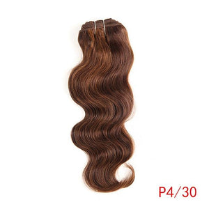 Rebecca Hair Brazilian Natural Body Wave Hair 1 Bundle Colored #P1B/30 #P4/27 #P4/30 #P6/27 Remy Human Hair Extension 10-22 Inch - BzilHair – Brazilian Hair