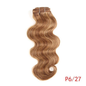 Rebecca Hair Brazilian Natural Body Wave Hair 1 Bundle Colored #P1B/30 #P4/27 #P4/30 #P6/27 Remy Human Hair Extension 10-22 Inch - BzilHair – Brazilian Hair