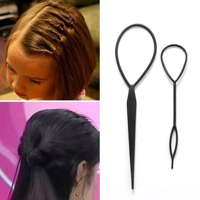 2PCS/Lot Fashion Colorful DIY Hair Styling Headbands For Girls Hair Pin Disk Pull Pins Hair Bands Headwear Kids Hair Accessories - BzilHair – Brazilian Hair
