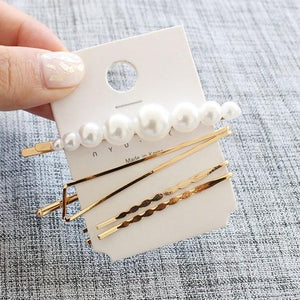 3Pcs/Set Pearl Metal Hair Clip Hairband Comb Bobby Pin Barrette Hairpin Headdress Accessories Beauty Styling Tools New Arrival - BzilHair – Brazilian Hair