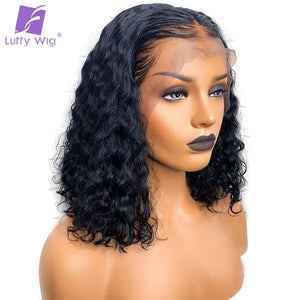 Short Curly Human Hair Wig Lace Frontal Human Hair 13x6 Lace Front Wigs With Baby Hair Brazilian Non-remy Hair For Women Luffy - BzilHair – Brazilian Hair