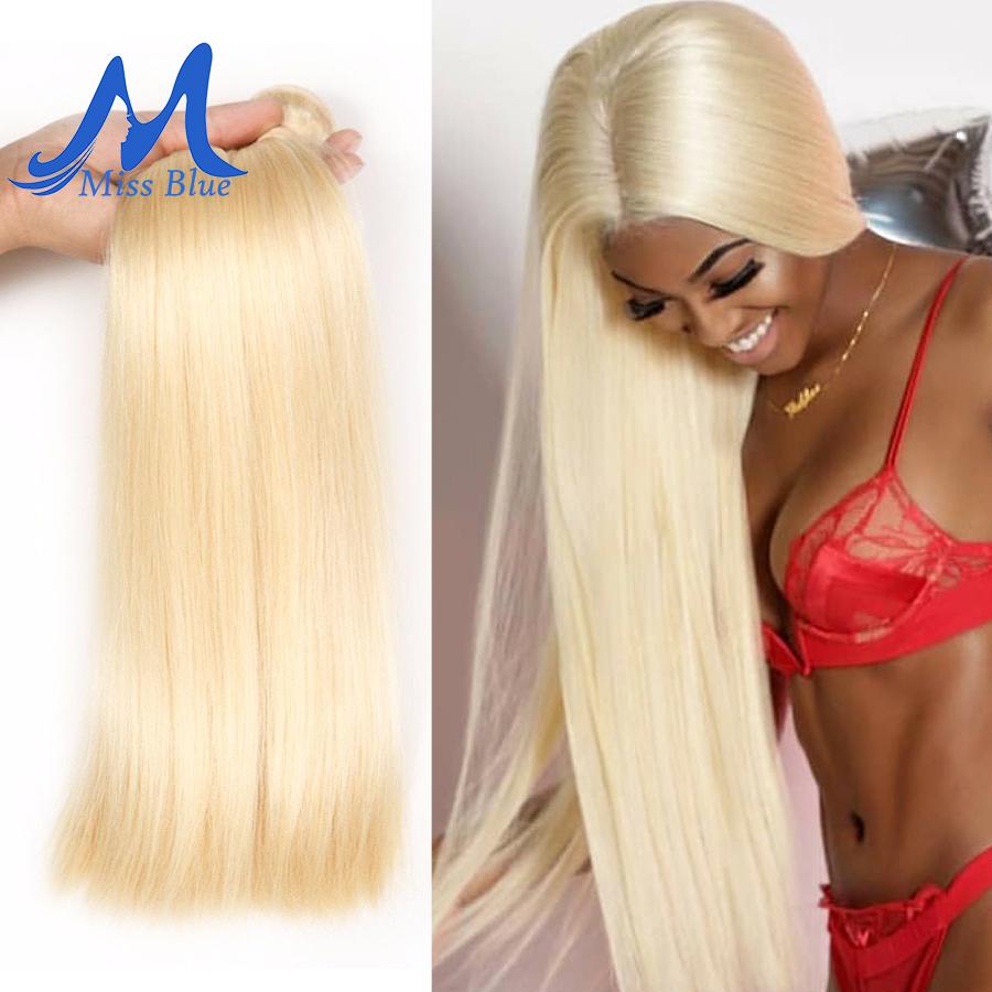 Missblue Peruvian Straight Hair 100% Blonde Human Hair Weave Bundles 613 Color Full 3 4 PC Remy Hair Extensions 28 30 32 34 Inch - BzilHair – Brazilian Hair