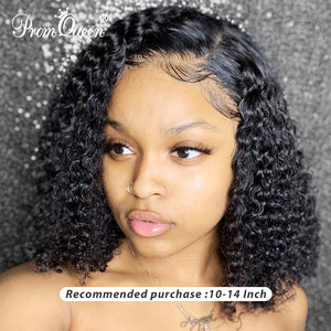 Jerry Curly Lace Front Human Hair Wigs With Baby Hair Brazilian Remy Hair Short Curly Bob Wigs For Women Pre-Plucked Wig - BzilHair – Brazilian Hair