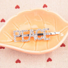 Load image into Gallery viewer, 1PC Bling Letter Hairpins Headwear for Women Girls Hair Clips Pins Barrette Tools Hair Accessories - BzilHair – Brazilian Hair