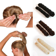 Load image into Gallery viewer, Fashion 1PC Women Hair Style Hair Tool Nylon Hair Ring Magic Foam Sponge Disc Hairball Meatball Headwear Hair Accessories - BzilHair – Brazilian Hair