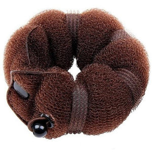 Fashion 1PC Women Hair Style Hair Tool Nylon Hair Ring Magic Foam Sponge Disc Hairball Meatball Headwear Hair Accessories - BzilHair – Brazilian Hair
