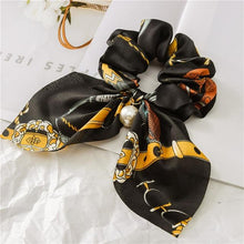 Load image into Gallery viewer, 2019 New Chiffon Bowknot Silk Hair Scrunchies Women Pearl Ponytail Holder Hair Tie Hair Rope Rubber Bands Hair Accessories - BzilHair – Brazilian Hair