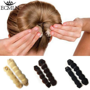 1 Set Women Girl Magic Style Hair Styling Tools Buns Braiders Curling Headwear Hair Rope Hair Band Accessories - BzilHair – Brazilian Hair