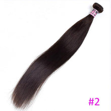Load image into Gallery viewer, Lucky Queen Brazilian Straight Hair Weave Bundles Non Remy Human Hair 1B/#2/#4/#27/#99J/Burgundy Ombre Hair Bundles 8-30 Inch - BzilHair – Brazilian Hair