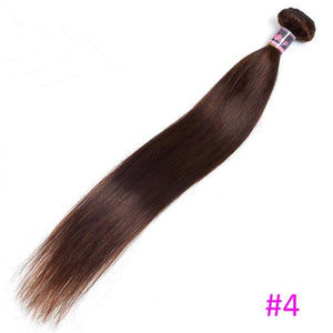 Lucky Queen Brazilian Straight Hair Weave Bundles Non Remy Human Hair 1B/#2/#4/#27/#99J/Burgundy Ombre Hair Bundles 8-30 Inch - BzilHair – Brazilian Hair