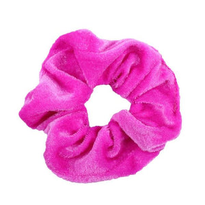 Women Solid Velvet Scrunchie Elastic Hair Bands Ponytail Holder Hair Scrunchies Rubber Band Headband Gum For Hair Accessories - BzilHair – Brazilian Hair