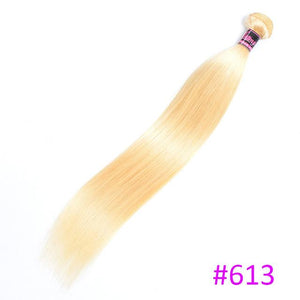 Lucky Queen Peruvian Straight Red Hair Bundles 1B/Red/Blue/Grey/Orange/613 Blonde Bundles Remy Ombre Human Hair Bundles Deal - BzilHair – Brazilian Hair
