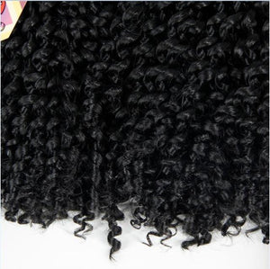 12'' brazilian jerry curl bundles weave Synthetic Braiding hair with Ombre purple blonde Crochet Braids Hair Extension bulk hair - BzilHair – Brazilian Hair