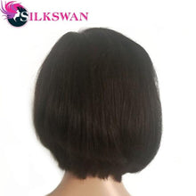 Load image into Gallery viewer, Silkswan short pixie cut wigs brazilian human remy hair customized 150% density lace front wig 1b/27 for black women side part - BzilHair – Brazilian Hair