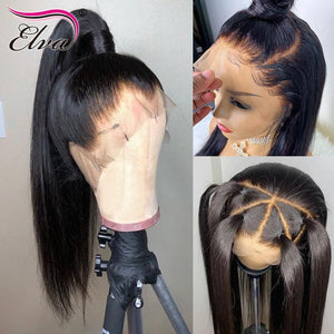 370 Lace Frontal Wig Pre Plucked With Baby Hair Straight Lace Front Human Hair Wigs For Black Women Brazilian Remy Hair Wig Elva - BzilHair – Brazilian Hair